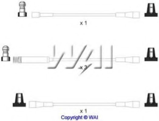 WAIglobal ISL034 Ignition Cable Kit